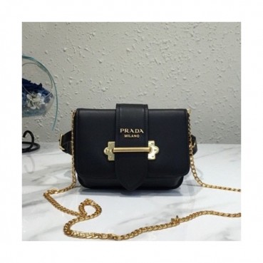Prada 2019 Cahier Leather Hip Sack / Clutch Bag / Shoulder Cross Bag,18cm - 프라다 2019 카이에 여성용 레더 힙색 / 클러치백 / 숄더 크로스백 ,1BL004
