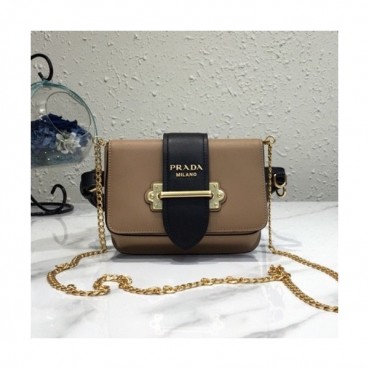 Prada 2019 Cahier Leather Hip Sack / Clutch Bag / Shoulder Cross Bag,18cm - 프라다 2019 카이에 여성용 레더 힙색 / 클러치백 / 숄더 크로스백 ,1BL004