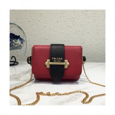 Prada 2019 Cahier Leather Hip Sack / Clutch Bag / Shoulder Cross Bag,18cm - 프라다 2019 카이에 여성용 레더 힙색 / 클러치백 / 숄더 크로스백 ,1BL004