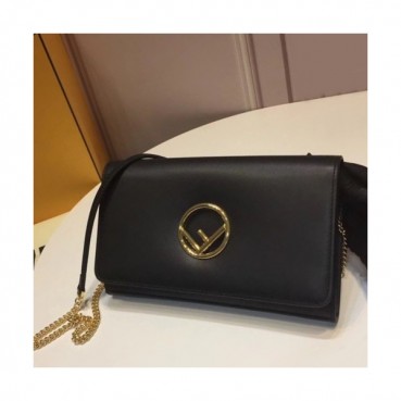 Fendi 2019 Mini Chain Shoulder Cross Bag ,22.5CM - 펜디 2019 미니 체인 숄더 크로스백 FENB0459,22.5CM,블랙