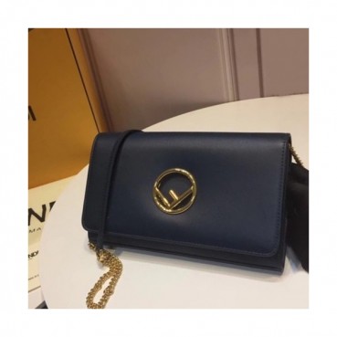 Fendi 2019 Mini Chain Shoulder Cross Bag ,22.5CM - 펜디 2019 미니 체인 숄더 크로스백 FENB0457,22.5CM,네이비