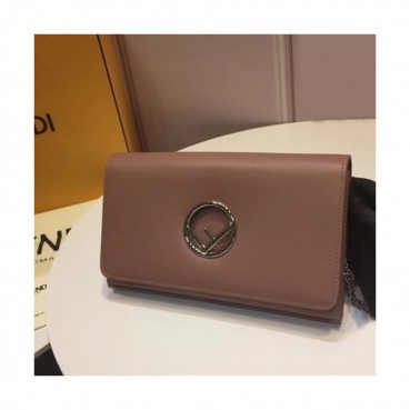 Fendi 2019 Mini Chain Shoulder Cross Bag ,22.5CM - 펜디 2019 미니 체인 숄더 크로스백 FENB0456,22.5CM,다크핑크