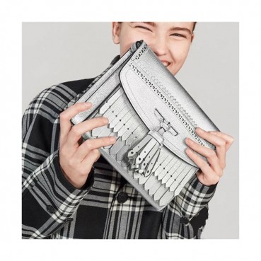 Burberry 2019 Tassel Shoulder Cross Bag, 25cm - 버버리 2019 여성용 태슬 숄더 크로스백,BURB0369,25cm,실버