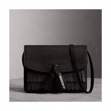 Burberry 2019 Tassel Shoulder Cross Bag, 25cm - 버버리 2019 여성용 태슬 숄더 크로스백,BURB0367,25cm,블랙