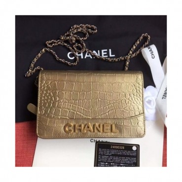 Chanel 2019 Gabrielle WOC Chain Cross Bag,19CM - 샤넬 2019 가브리엘 WOC 체인 크로스백,CHAB1096,19CM,옐로우골드