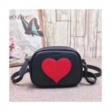 Gucci 2019 Heart Leather Women Mini Shoulder Cross Bag,15CM - 구찌 2019 하트 레더 여성용 미니 숄더 크로스백 457223,GUB0786,15CM,레드