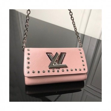 Louis Vuitton 2019 Twist Chian Wallet Shouder Cross Bag,19cm - 루이비통 2019 트위스트 체인 월릿 숄더 크로스백 ,M62307,LOUB1578,19cm,핑크
