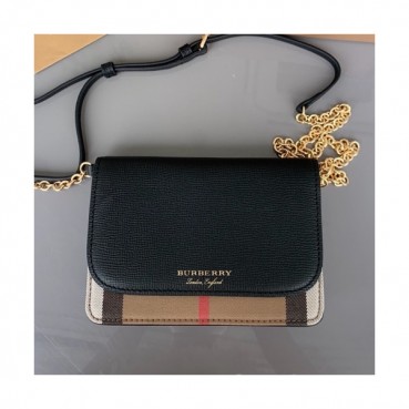 Burberry 2019 Mini Chain Shoulder Cross Bag, 19cm - 버버리 2019 여성용 미니 체인 숄더 크로스백,BURB0356,19cm,블랙