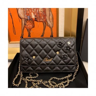Chanel 2019 WOC Chain Cross Bag,19CM - 샤넬 2019 WOC 체인 크로스백,CHAB1059,19CM,블랙