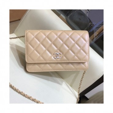 Chanel 2019 WOC Chain Cross Bag,19CM - 샤넬 2019 WOC 체인 크로스백,CHAB1056,19CM,베이지핑크