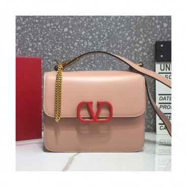 Valentino 2019 Leather Garavani Vsling Shoudler Cross Bag,18/22CM - 발렌티노 2019 레더 가라바니 브이슬링 숄더 크로스백,VTB0753,18/22CM,핑크