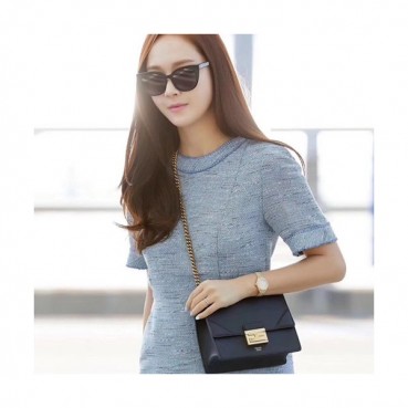 Fendi 2019 Kan U Leather Small Chain Shoudler Cross Bag,19CM - 펜디 2019 캔 유 레더 스몰 체인 숄더 크로스백,FEN0748,19CM,블랙 