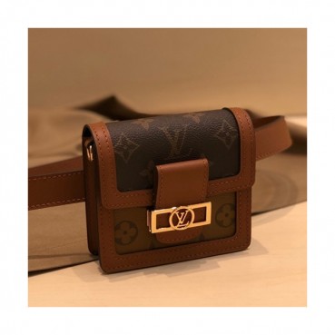 [한정판]Louis Vuitton 2019 Mini Dauphine Hip Sack / Cross Bag, 12cm - 루이비통 2019 미니 다프네 여성용 힙색 / 크로스백 M69621,LOUB1557, 12cm ,브라운