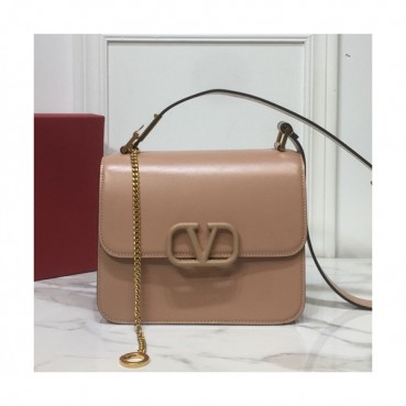 Valentino 2019 Leather Garavani Vsling Shoudler Cross Bag,18/22CM - 발렌티노 2019 레더 가라바니 브이슬링 숄더 크로스백,VTB0733,18/22CM,베이지핑크