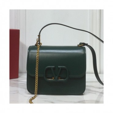 Valentino 2019 Leather Garavani Vsling Shoudler Cross Bag,18/22CM - 발렌티노 2019 레더 가라바니 브이슬링 숄더 크로스백,VTB0732,18/22CM,그린
