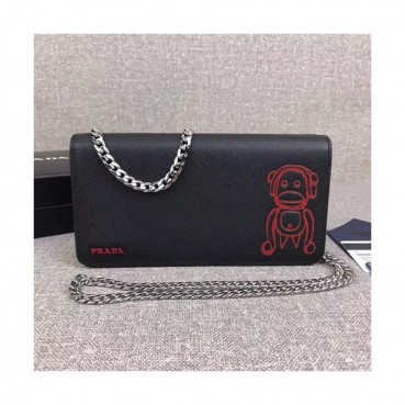 Prada 2019 Leather Mini Shoulder Cross Bag,18.5CM - 프라다 2019 레더 미니 숄더 크로스백,PRAB0057,18.5cm,블랙
