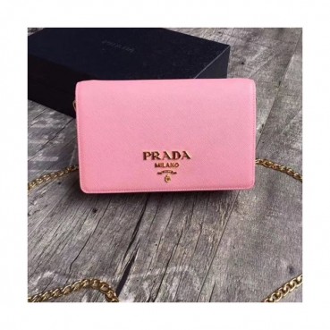 Prada 2019 Leather Chain Shoulder Cross Bag,20cm - 프라다 2019 레더 체인 숄더 크로스백 ,1BP012