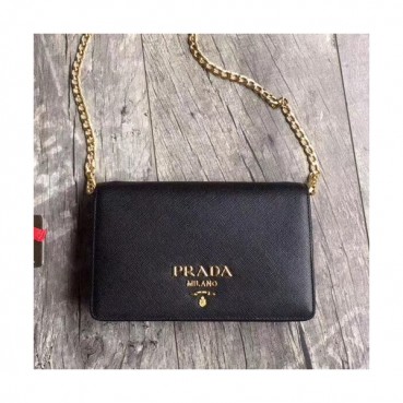Prada 2019 Leather Chain Shoulder Cross Bag,20cm - 프라다 2019 레더 체인 숄더 크로스백 ,1BP012
