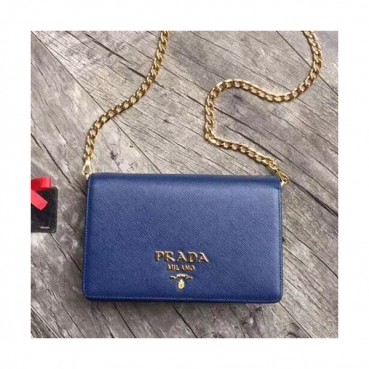 Prada 2019 Leather Chain Shoulder Cross Bag,20cm - 프라다 2019 레더 체인 숄더 크로스백 ,1BP012