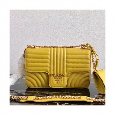 Prada 2019  Diagramme Leather Chain Shoulder Cross Bag,24cm - 프라다 2019 다이어그램 레더 체인 숄더 크로스백 ,1BD108