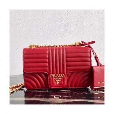 Prada 2019  Diagramme Leather Chain Shoulder Cross Bag,24cm - 프라다 2019 다이어그램 레더 체인 숄더 크로스백 ,1BD108