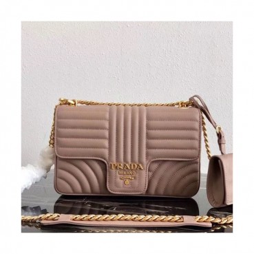 Prada 2019  Diagramme Leather Chain Shoulder Cross Bag,24cm - 프라다 2019 다이어그램 레더 체인 숄더 크로스백 ,1BD108