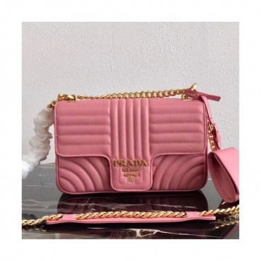 Prada 2019  Diagramme Leather Chain Shoulder Cross Bag,24cm - 프라다 2019 다이어그램 레더 체인 숄더 크로스백 ,1BD108