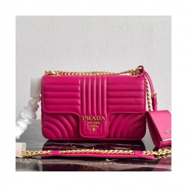 Prada 2019  Diagramme Leather Chain Shoulder Cross Bag,24cm - 프라다 2019 다이어그램 레더 체인 숄더 크로스백 ,1BD108