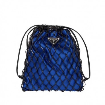 Prada 2019 Mesh Satin Leather Tote Shoulder Cross Bag,25cm - 프라다 2019 여성용 매쉬 새틴 레더 토트 숄더 크로스백 ,1BC075