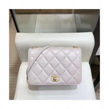 Chanel 2019 Leather Women Chain Shoulder Cross Bag,20CM - 샤넬 2019 레더 여성용 체인 숄더 크로스백,CHAB0944,20CM,베이지
