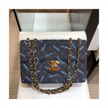 Chanel 2019 Canvas Women Shoulder Cross Bag,30CM - 샤넬 2019 캔버스 여성용 숄더 크로스백,CHAB0943,30CM,네이비