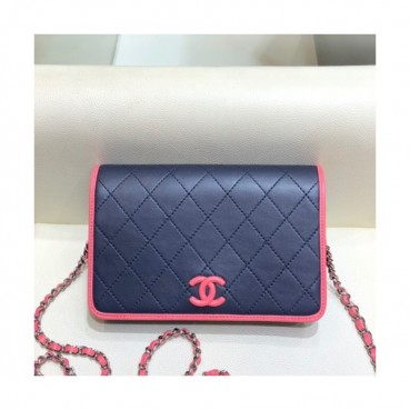 Chanel 2019 WOC Chain Cross Bag,19CM - 샤넬 2019 WOC 체인 크로스백,CHAB0882,19CM,네이비