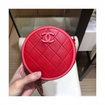 Chanel 2019 Women Mini Cross Bag,13cm - 샤넬 2019 여성용 미니 크로스백 CHAB0828, 13cm,레드