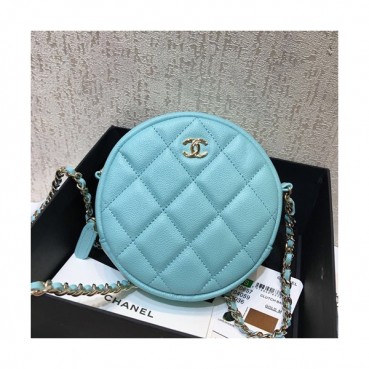 Chanel 2019 Women Mini Cross Bag,12cm - 샤넬 2019 여성용 미니 크로스백 CHAB0824, 12cm,스카이블루