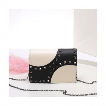 Valentino 2019  Leather Chain Shoudler Cross Bag,16.5CM - 발렌티노 2019 레더 체인 숄더 크로스백,VTB0719,16.5CM,블랙