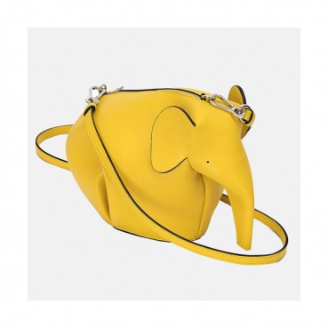 Loewe Elephant Mini Cross Bag,18CM - 로에베 엘리펀트 미니 크로스백 ,LOEB0025 ,18CM, 옐로우