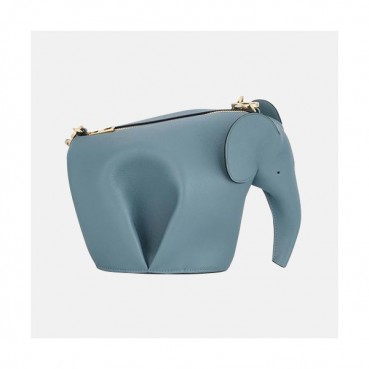 Loewe Elephant Mini Cross Bag,18CM - 로에베 엘리펀트 미니 크로스백 ,LOEB0022 ,18CM, 블루