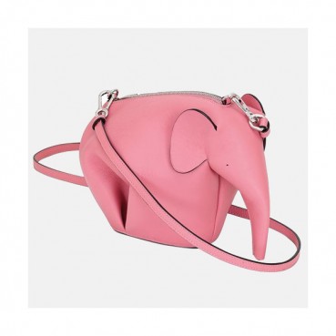 Loewe Elephant Mini Cross Bag,18CM - 로에베 엘리펀트 미니 크로스백 ,LOEB0021 ,18CM, 핑크