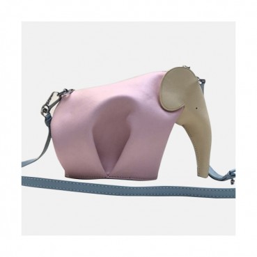 Loewe Elephant Mini Cross Bag,20CM - 로에베 엘리펀트 미니 크로스백 ,LOEB0020 ,20CM, 핑크+민트