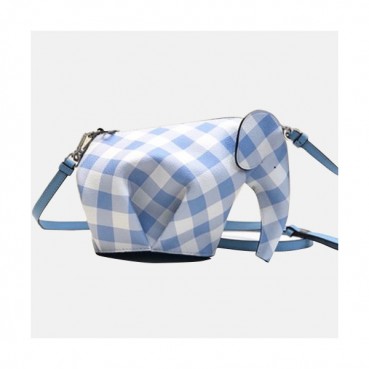 Loewe Elephant Mini Cross Bag,19CM - 로에베 엘리펀트 미니 크로스백 ,LOEB0017 ,19CM, 블루