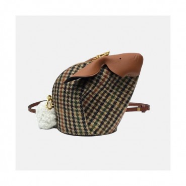 Loewe Bunny Mini Cross Bag,20CM - 로에베 버니 미니 크로스백 ,LOEB0010 ,20CM, 브라운