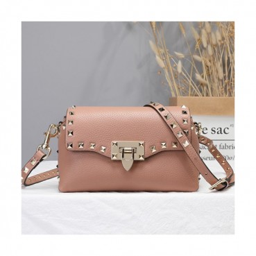 Valentino 2019 Leather Garavani Rockstud Cross Bag,20CM - 발렌티노 2019 레더 가라바니 락스터드 크로스백,0095 