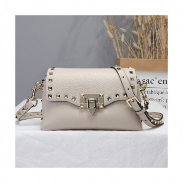Valentino 2019 Leather Garavani Rockstud Cross Bag,20CM - 발렌티노 2019 레더 가라바니 락스터드 크로스백,0095 