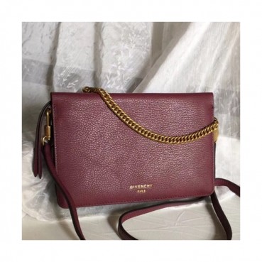 Givenchy 2019 Leather Shoulder Cross Bag,21.5CM - 지방시 2019 레더 숄더 크로스백,GVB0076,21.5CM,와인