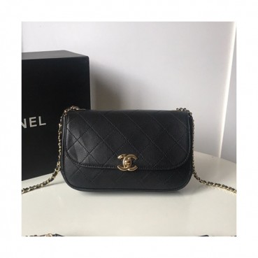 Chanel 2019 Chain Shoulder Cross Bag  ,21CM - 샤넬 2019 체인 숄더 크로스백 CHAB0734,21CM,블랙