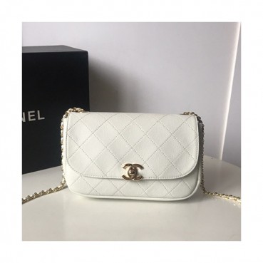 Chanel 2019 Chain Shoulder Cross Bag  ,21CM - 샤넬 2019 체인 숄더 크로스백 CHAB0733,21CM,화이트