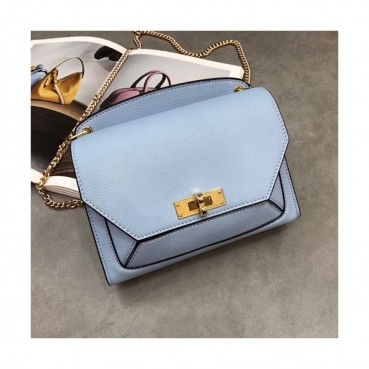Bally 2019 Suzy Leather Chain Shoulder Cross Bag,20/24cm  - 발리 2019 수지 레더 여성용 체인 숄더 크로스백,BALB0017,20/24cm,블루