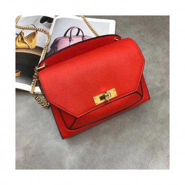 Bally 2019 Suzy Leather Chain Shoulder Cross Bag,20/24cm  - 발리 2019 수지 레더 여성용 체인 숄더 크로스백,BALB0016,20/24cm,레드