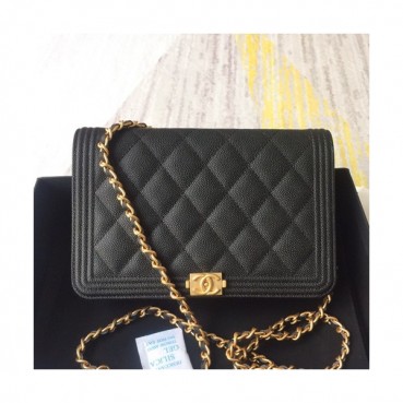 Chanel 2019 WOC Chain Cross Bag,19.5CM - 샤넬 2019 WOC 체인 크로스백,CHAB0678,19.5CM,블랙