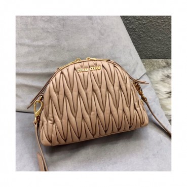 MiuMiu 2019 Shoulder Cross Bag,24cm - 미우미우 2019 숄더 크로스백,5BH092, MIUB0115  , 24cm,베이지핑크